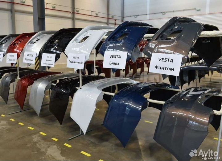 Бампер передний Лада Веста все цвета есть