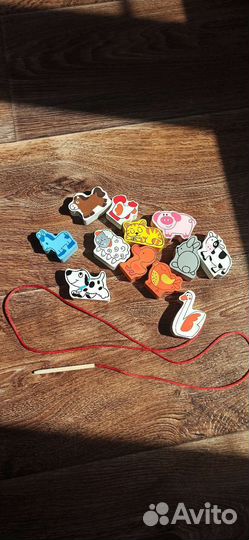 Развивающие игрушки. Шнуровка-ферма, рамка вкладыш