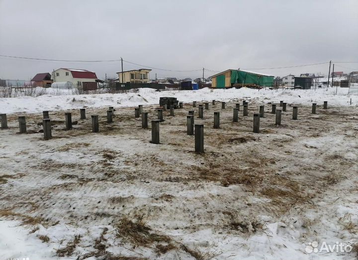 Фундамент на жб сваях под ключ / Жб сваи