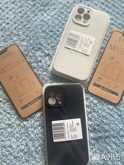 Чехол на iPhone 13 pro max новый +защитное стекло