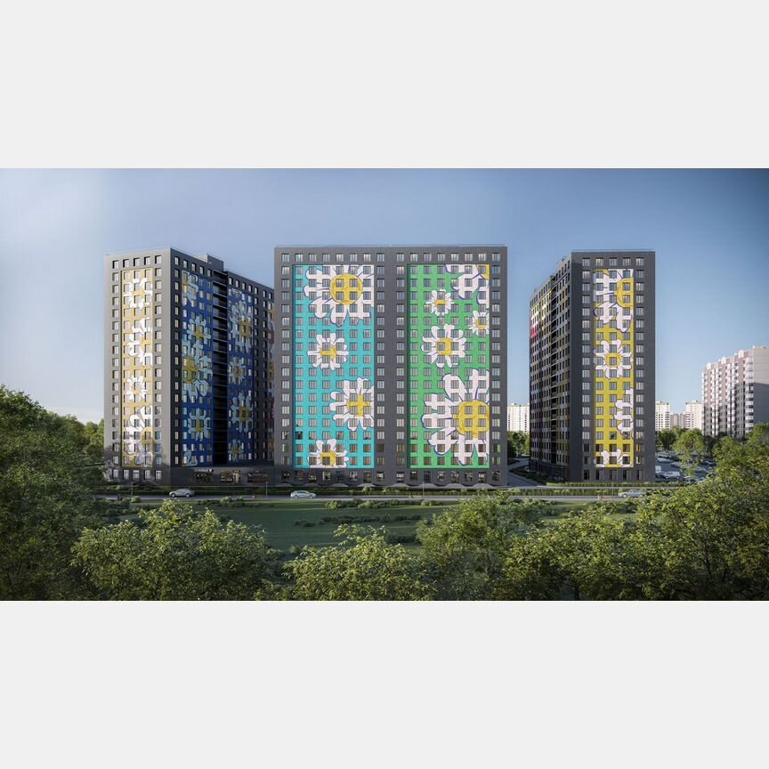 1-к. квартира, 41,1 м², 10/18 эт.