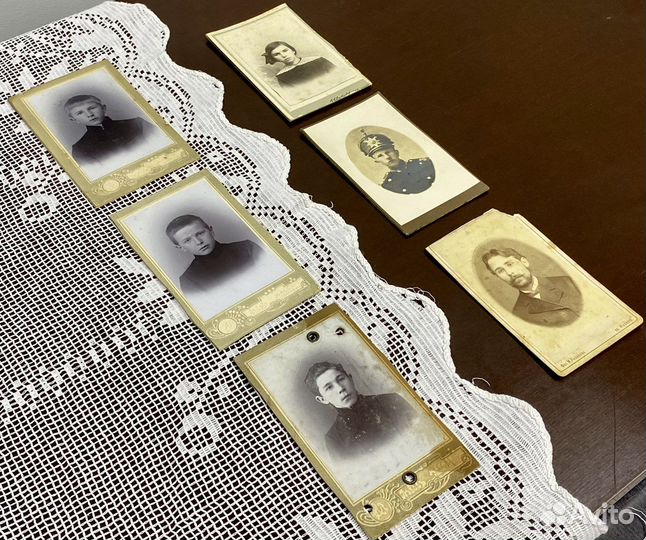 Старинные фотографии, набор из 6 шт, цена за все