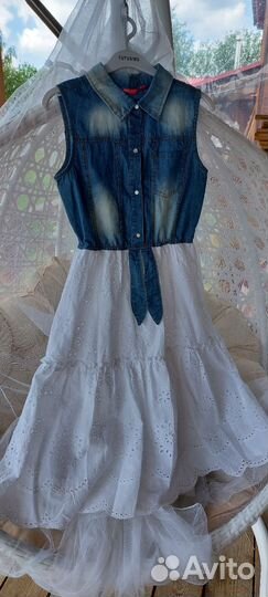 Платье летнее детское 140