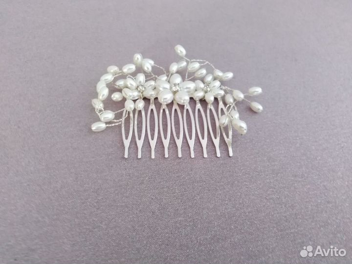 Свадебная диадема и гребень в отличном состоянии