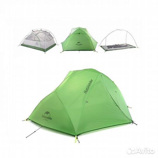 Палатка Naturehike Star-river 2, 20D, +пол