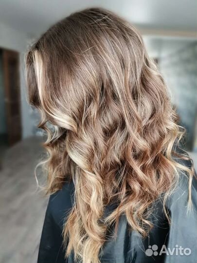 Окрашивание волос, стрижки