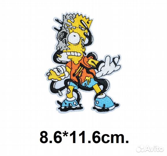 Нашивка на одежду барт термонашивка