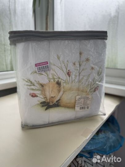 Бортики в кроватку+ одеяло