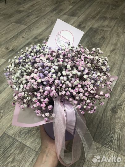 Букет из гипсофилы цветы
