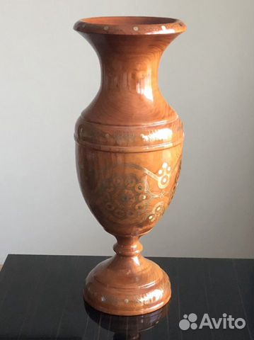 Унцукульская ваза, 55 см высота, Дагестан, насечка