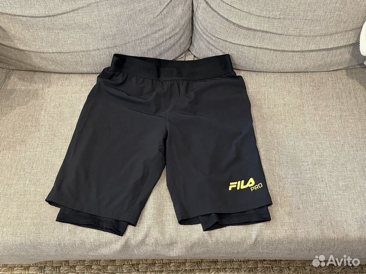Спортивные шорты fila pro с внутренними тайтсами