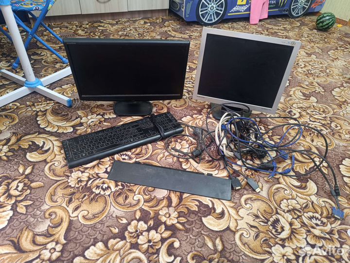 Мониторы системные блоки клавы