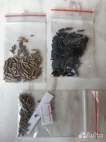 Стеклярус. Бронзовый и черный