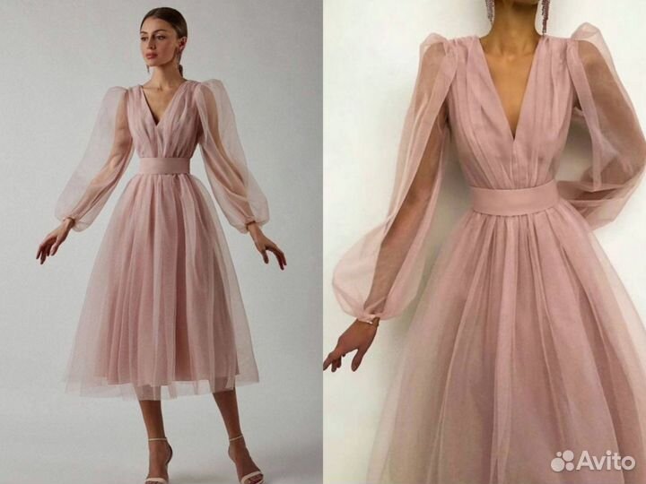 Платье на выпускной пышное женское