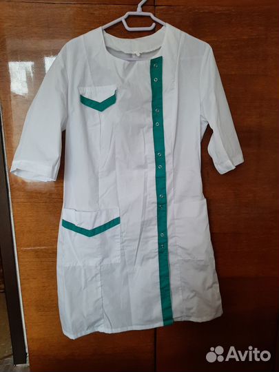 Халат медицинский женский белый размер 48