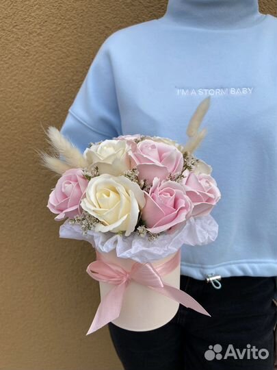 Розы из мыла