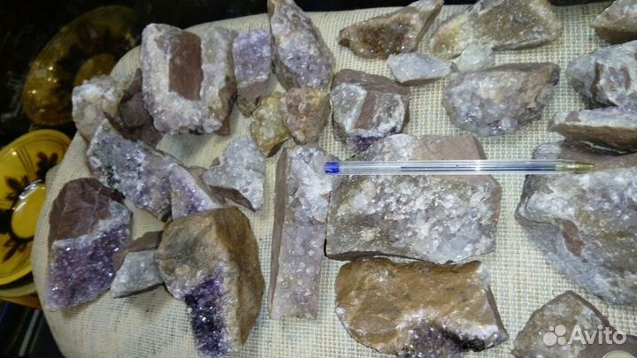 Камень Аметист Кольский 36 образцов