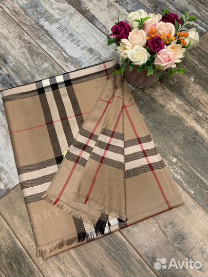 Кашемировый палантин шарф Burberry