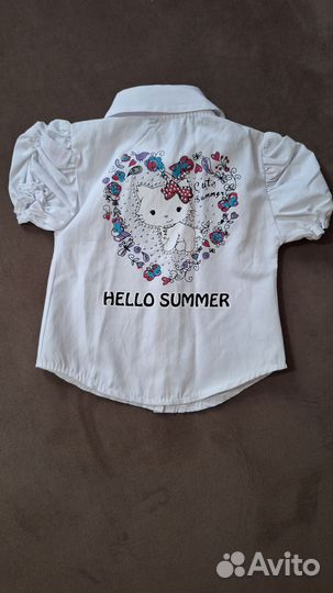 Рубашка для девочки 86