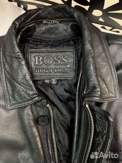 Boss Кожаная куртка старшего брата xxxl/66-68