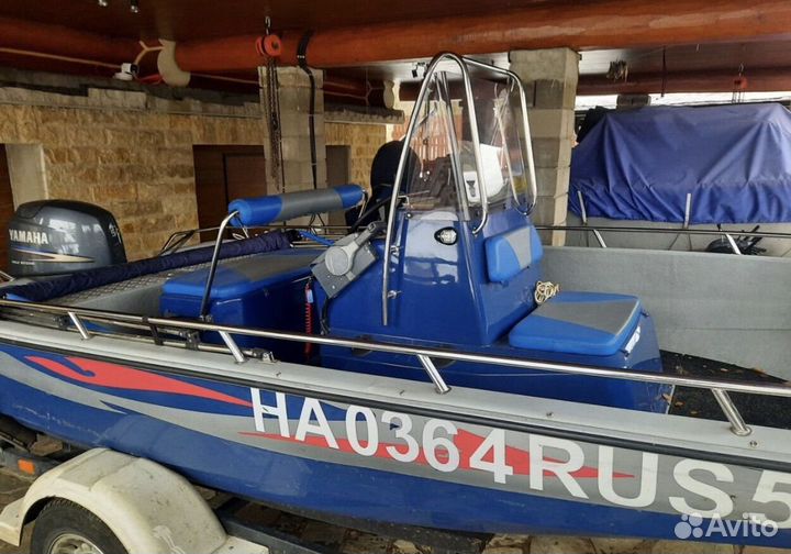 Катер altan 490 с мотором yamaha 50