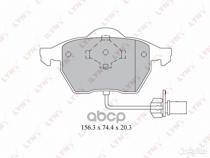 Колодки тормозные дисковые BD-3024 lynxauto