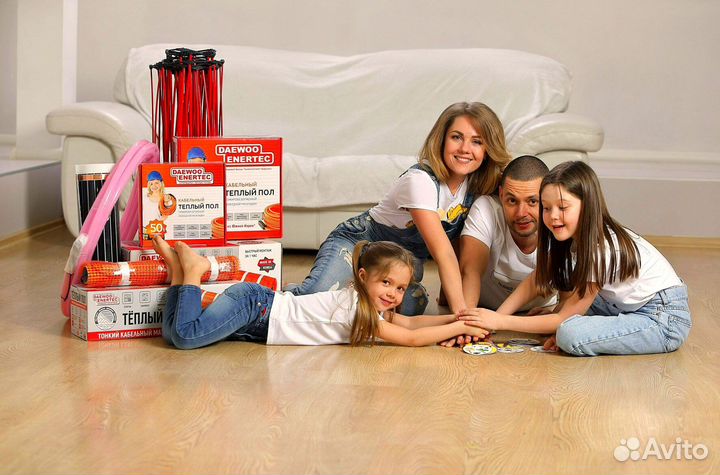 Кабельный мат для теплого пола daewoo enertec