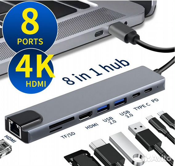 Провода для компьютера (hdmi, USB, Type C, HUB и