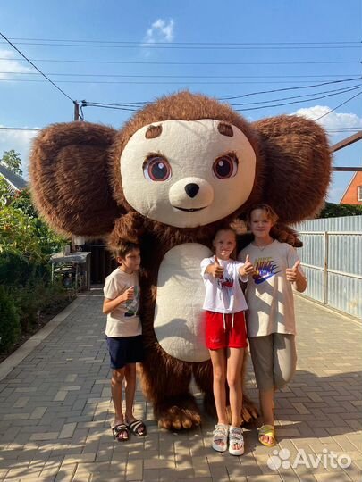 Чебурашка аниматор хлопушки моментальное фото