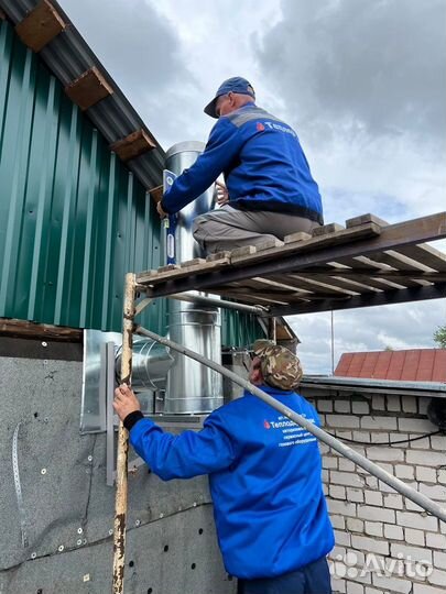 Монтаж дымоотведения, вентиляции