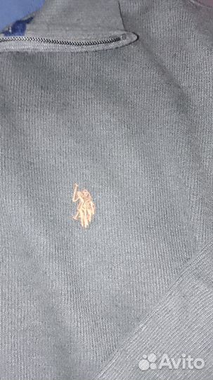 Us polo assn кофта на молнии 1/4