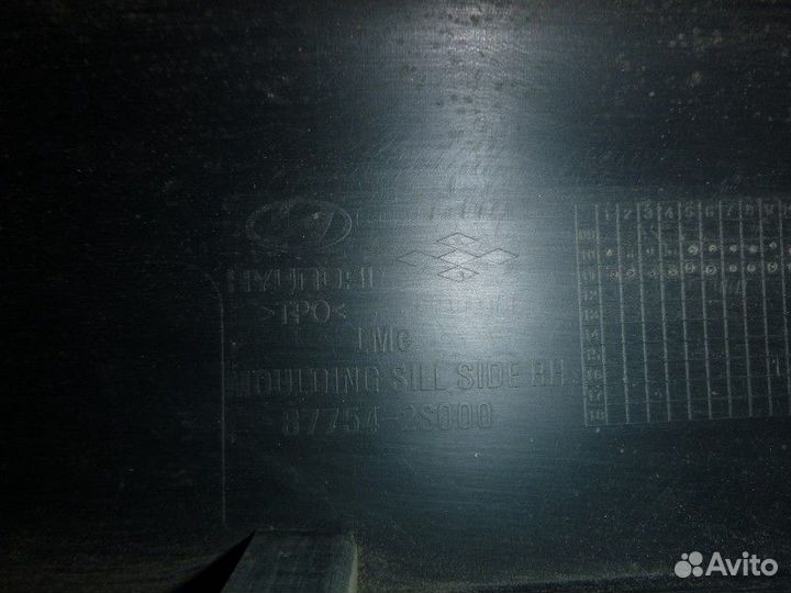 Накладка на порог правая hyundai IX35 2010-2015