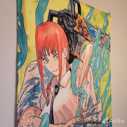 Гобелен человек-бензопила аниме