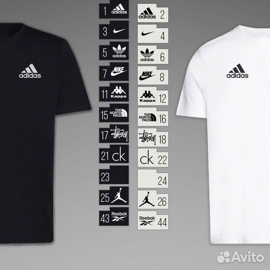 Футболки малый опт CK бел 54