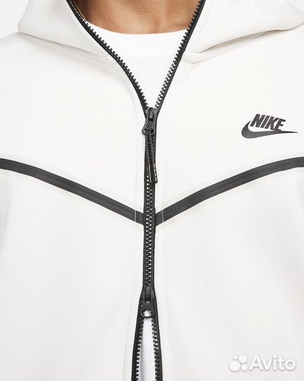 Кофта Nike Tech Fleece белая