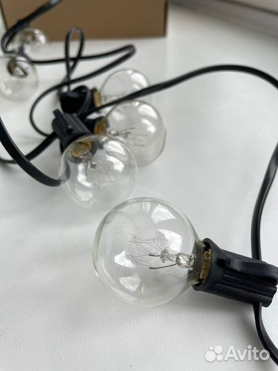 Уличная гирлянда ретро, с лампочками G40