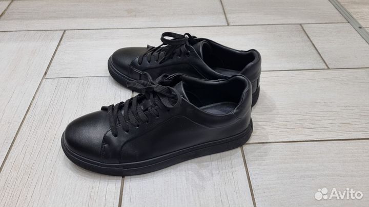 Мужские кожаные кеды