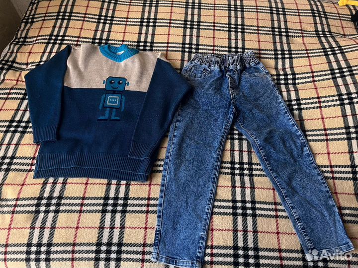 Детские вещи пакетом на мальчика 128 134