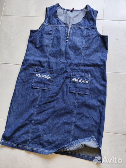 Джинсовый сарафан Blancheporte на 50-52-54 хлопок