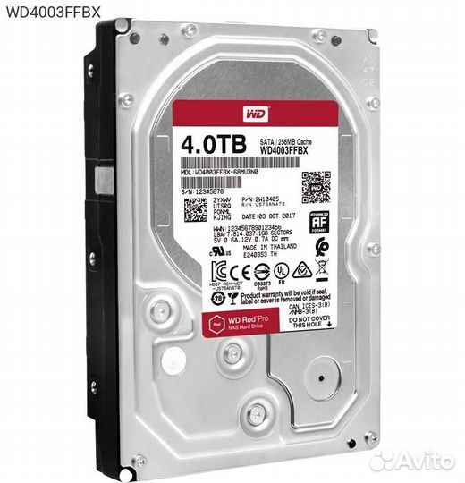 Диск HDD WD Red Pro SATA III (6Gb/s) 3.5