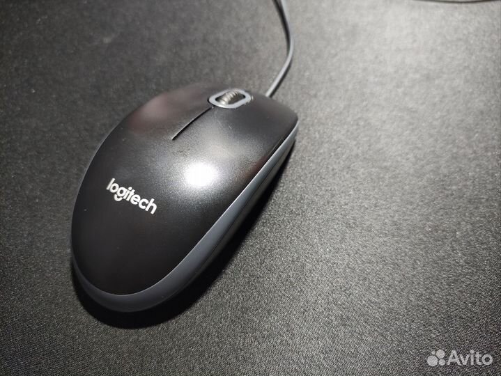 Мышь проводная Logitech B100 910-003357 черный