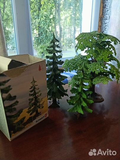 Деревья schleich дуб, бук, ели (большая, малая)