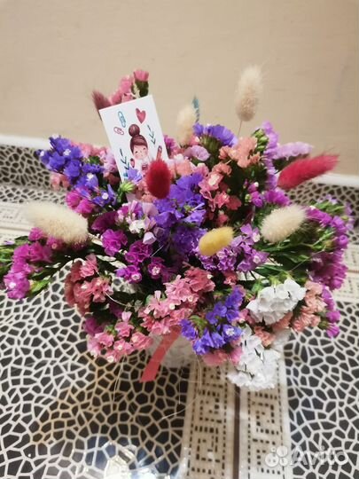 Букет воспитателю, учителю, букет из сухоцветов