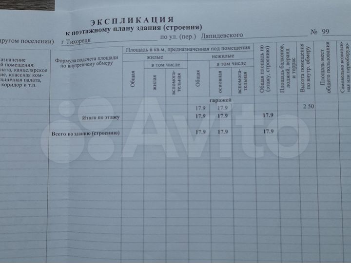 Гараж, 18 м²