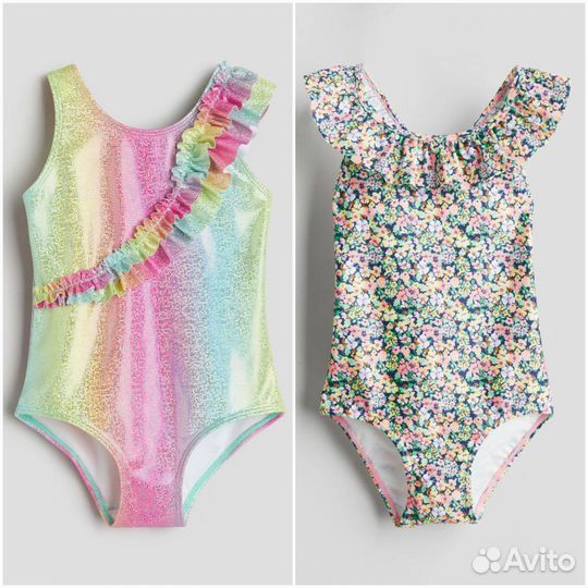 Купальник слитный на девочку H&M. 92-140
