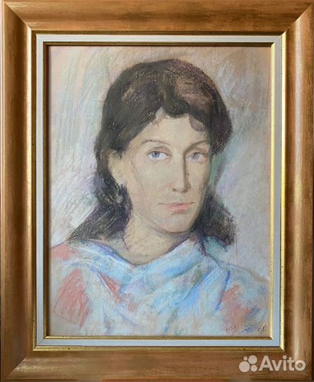 Лучишкин С.А.(1902-1989) Портрет дев.Сертификат гт
