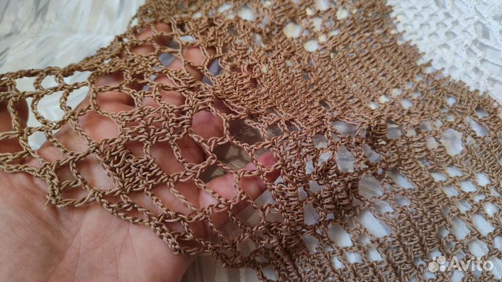 Крутые ажурные новые скатерти,98cm, и 65 cm