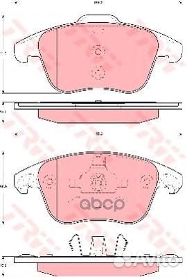Колодки тормозные передние TRW GDB1691 GDB1691 TRW
