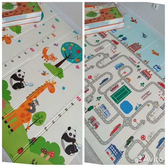 Детский коврик для ползания 200*180, термоковрик