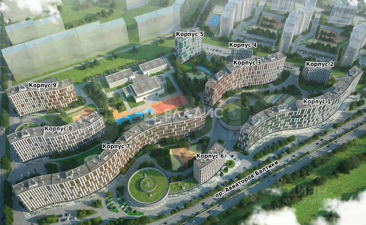 Квартира-студия, 28 м², 17/18 эт.